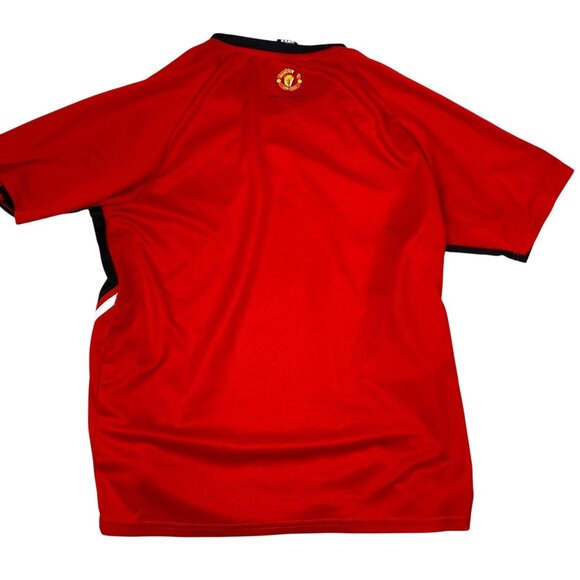 Manchester United Official Licensed Red & Black Short Sleeve Jersey Embroidered - Picture 2 of 12